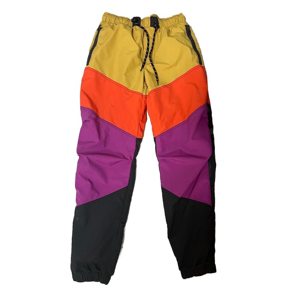 Urban Outfitters Colorblock Wind Pant Multi Size Pet Small A000339